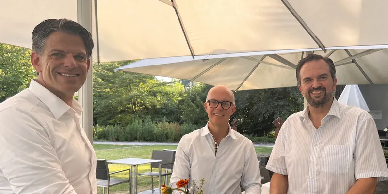 Stephan Bühler, Member of the Board of Directors, Benninger AG; Fabio Sartorti, President, NS Group; Hanspeter Weilenmann, Member of the Board of Directors, Benninger AG
